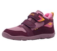 Sneaker KANGAROOS "K-BXK GRASHOPPER MID V", Mädchen, Gr. 37, rosa (schwarzberry, pop pink), Synthetik, Textil, Schuhe Sneaker, Barfussschuh mit Warmfutter (28247222-37) schwarzberry, pop pink