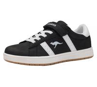 Sneaker KANGAROOS "K-CA MILES EV", Mädchen, Gr. 27, schwarz-weiß (jet schwarz, weiß), Synthetik, Schuhe Sneaker (65327636-27) jet schwarz, weiß