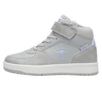 Sneaker KANGAROOS "K-CP Bound Mid EV", Mädchen, Gr. 33, grau (ultimate grau, lavendin), Synthetik, Schuhe Sneaker, Wasserabweisend, Warmfutter,Winterschuhe, Schnürboots, Sneakerboots (13325556-33) ult