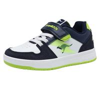 Sneaker KANGAROOS "K-CP DASH EV", Mädchen, Gr. 27, blau (dk navy, lime), Synthetik, Schuhe Sneaker (90659911-27) dk navy, lime