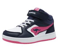 Sneaker KANGAROOS "K-CP HOGAN EV", Mädchen, Gr. 28, dk navy, daisy pink, Synthetik, Textil, Schuhe Sneaker (29624817-28) dk navy, daisy pink