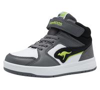 Sneaker KANGAROOS "K-CP HOGAN EV", Mädchen, Gr. 31, steel grau, neon grün, Synthetik, Textil, Schuhe Sneaker (85820727-31) steel grau, neon grün