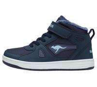 Sneaker KANGAROOS "K-CP Kalley II EV", Mädchen, Gr. 30, blau (k blau, blau sky), Synthetik, Schuhe Sneaker, Warmfutter,Winterschuhe, Schnürboots, Sneakerboots (99913633-30) k blau, blau sky