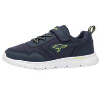 Sneaker KANGAROOS "K-ETK POSSUM EV", Damen, Gr. 28, dk navy, sulphur spring, Mesh, Synthetik, Schuhe Sneaker, mit Glitzereffekt (52497153-28) dk navy, sulphur spring