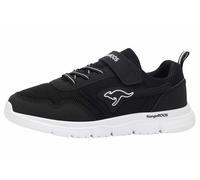 Sneaker KANGAROOS "K-ETK POSSUM EV", Mädchen, Gr. 39, jet schwarz, weiß, Mesh, Synthetik, Schuhe Sneaker (72343048-39) jet schwarz, weiß