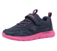 Sneaker KANGAROOS "K-ETK ROOZ EV", Mädchen, Gr. 32, pink (dk navy, daisy pink oc), Mesh, Synthetik, Schuhe Sneaker (93558965-32) dk navy, daisy pink oc
