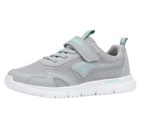 Sneaker KANGAROOS "K-ETK ROOZ EV", Mädchen, Gr. 33, grau (vapor grau, cabbage), Mesh, Synthetik, Schuhe Sneaker (16605817-33) vapor grau, cabbage