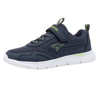 Sneaker KANGAROOS "K-ETK ROOZ EV", Mädchen, Gr. 36, blau (dk navy, sulphur spring), Mesh, Synthetik, Schuhe Sneaker (38580802-36) dk navy, sulphur spring