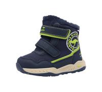 Sneaker KANGAROOS "K-FRI Arvik Mid V", Mädchen, Gr. 21, blau (dk navy, lime), Synthetik, Textil, Schuhe Sneaker, Wasserabweisend, Warmfutter,Winterschuhe, Schnürboots, Sneakerboots (14014103-21) dk na