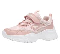 Sneaker KANGAROOS "K-GU RISER EV", Mädchen, Gr. 38, rosa (transcendent pink, frost pink), Synthetik, Schuhe Sneaker, für Kinder und Jugendliche, mit Klettverschluss (65095241-38) transcendent pink, fr