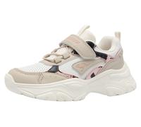 Sneaker KANGAROOS "K-GU RISER EV", Mädchen, Gr. 39, beige (beige, roos cowdy), Synthetik, Schuhe Sneaker, für Kinder und Jugendliche, mit Klettverschluss (74537834-39) beige, roos cowdy