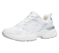 Sneaker KANGAROOS "K-GUW AUREA", Damen, Gr. 36, weiß, silber, Mesh, Synthetik, Schuhe Sneaker, Memory Foam (14127960-36) weiß, silber