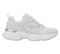 Sneaker KANGAROOS "K-GUW AUREA", Damen, Gr. 39, weiß, silber, Mesh, Synthetik, Schuhe Sneaker, Memory Foam (14127960-39) weiß, silber