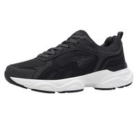 Sneaker KANGAROOS "K-GUW LUNEA", Damen, Gr. 42, schwarz-weiß (jet schwarz, raven), Mesh, Synthetik, Schuhe Sneaker, Memory Foam (28021245-42) jet schwarz, raven