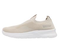 Sneaker KANGAROOS "K-NJ Crush", Damen, Gr. 41, beige (beige, weiß), Textil, Schuhe Sneaker, Schlupfschuh (67026651-41) beige, weiß