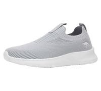 Sneaker KANGAROOS "K-NJ RONA", Damen, Gr. 41, vapor grau, weiß, Textil, Schuhe Sneaker, praktischer Schlupfeinstieg (22254330-41) vapor grau, weiß