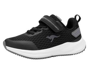 Sneaker KANGAROOS "K-RDK FAM EV", Damen, Gr. 31, jet schwarz, steel grau, Mesh, Synthetik, Schuhe Sneaker (62785757-31) jet schwarz, steel grau