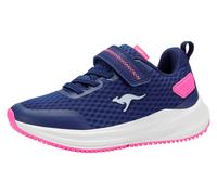 Sneaker KANGAROOS "K-RDK FAM EV", Mädchen, Gr. 29, blau (bellewether blau, neon pink), Mesh, Synthetik, Schuhe Sneaker (95720406-29) bellewether blau, neon pink