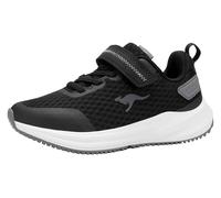Sneaker KANGAROOS "K-RDK FAM EV", Mädchen, Gr. 40, schwarz-weiß (jet schwarz, steel grau), Mesh, Synthetik, Schuhe Sneaker (62785757-40) jet schwarz, steel grau