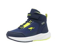 Sneaker KANGAROOS "K-RDK PHOENIX EV", Mädchen, Gr. 37, dk navy, sulphur spring, Synthetik, Schuhe Sneaker, Wasserabweisend, Fleece-Futter (43029560-37) dk navy, sulphur spring
