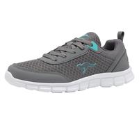 Sneaker KANGAROOS "K-RF BETHY", Damen, Gr. 36, grau (steel grau, ocean), Synthetik, Textil, Schuhe Sneaker, Atmungsaktiv (55135315-36) steel grau, ocean