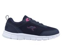 Sneaker KANGAROOS "K-RF BETHY", Damen, Gr. 40, blau (dk navy, daisy pink), Mesh, Synthetik, Schuhe Sneaker, Atmungsaktiv (95575114-40) dk navy, daisy pink
