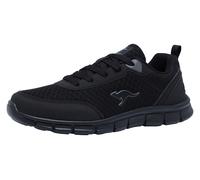 Sneaker KANGAROOS "K-RF BETHY", Damen, Gr. 44, schwarz (jet schwarz, mono), Synthetik, Textil, Schuhe Sneaker, Atmungsaktiv (61659135-44) jet schwarz, mono
