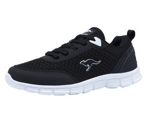Sneaker KANGAROOS "K-RF BETHY", Herren, Gr. 46, schwarz-weiß (jet schwarz, weiß), Synthetik, Textil, Schuhe Sneaker, Atmungsaktiv, Topseller (27618317-46)