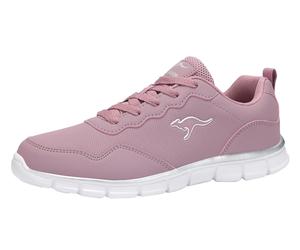 Sneaker KANGAROOS "K-RF JONNA", Damen, Gr. 39, grape, vapor grau, Synthetik, Schuhe Sneaker (25755945-39) grape, vapor grau