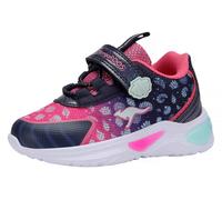 Sneaker KANGAROOS "K-SLG KAUAI EV", Mädchen, Gr. 35, dk navy, neon pink, Mesh, Synthetik, Schuhe Sneaker, Blinkschuh (26958421-35) dk navy, neon pink