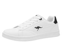 Sneaker KANGAROOS "K-TEN ADORE", Damen, Gr. 37, schwarz-weiß (weiß, jet schwarz), Synthetik, Schuhe Sneaker (90796202-37)