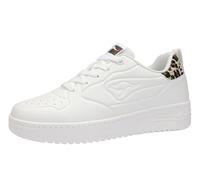 Sneaker KANGAROOS "K-TOP SWEENY", Herren, Gr. 38, weiß, leo, Synthetik, Schuhe Sneaker (90463031-38) weiß, leo
