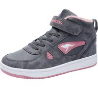 Sneaker KANGAROOS "Kalley II EV", Mädchen, Gr. 29, grau (grau, rosa), Synthetik, Schuhe Sneaker, Warmfutter,Winterschuhe, Schnürboots, Sneakerboots (42298400-29) grau, rosa