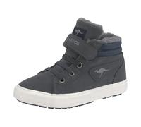 Sneaker KANGAROOS "Kavu III", Mädchen, Gr. 22, blau (navy), Synthetik, Schuhe Sneaker, Warmfutter, Reißverschluss,Winterschuhe, Schnürboots, Sneakerboots (89705037-22) navy