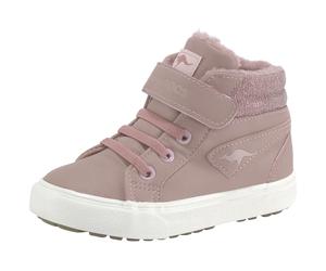 Sneaker KANGAROOS "Kavu III", Mädchen, Gr. 22, rosa, Synthetik, Schuhe Sneaker, gefüttert (62143346-22) rosa