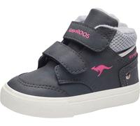 Sneaker KANGAROOS "KaVu Primo V", Mädchen, Gr. 22, blau (blau, pink), Synthetik, Textil, Schuhe Sneaker, mit Klettverschluss (87240759-22) blau, pink