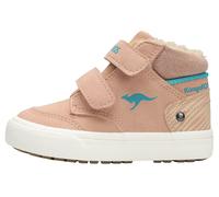 Sneaker KANGAROOS "KAVU PRIMO V", Mädchen, Gr. 23, transcendent pink, safari party, Synthetik, Textil, Schuhe Sneaker, Warmfutter (18204025-23) transcendent pink, safari party