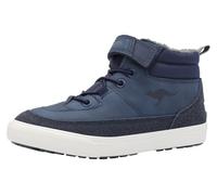 Sneaker KANGAROOS "Kavu Riley EV", Mädchen, Gr. 38, blau (dk navy, k blau), Synthetik, Schuhe Sneaker, Warmfutter, Reißverschluss,Winterschuhe, Schnürboots, Sneakerboots (14914707-38) dk navy, k blau