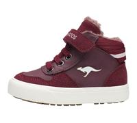 Sneaker KANGAROOS "KAVU SHADY EV", Damen, Gr. 29, schwarzberry, grape, Synthetik, Textil, Schuhe Sneaker, Warmfutter (40846554-29) schwarzberry, grape
