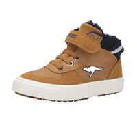 Sneaker KANGAROOS "Kavu Shady EV", Mädchen, Gr. 30, braun (rubber, dk navy), Textil, Schuhe Sneaker, gefüttert (55803350-30) rubber, dk navy