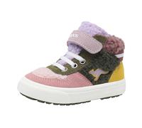 Sneaker KANGAROOS "Kavu Shady Fur EV", Mädchen, Gr. 23, bunt (olive, multi), Textil, Schuhe Sneaker, gefüttert (40219250-23) olive, multi
