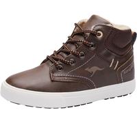 Sneaker KANGAROOS "Kavu X", Mädchen, Gr. 28, braun (dunkelbraun), Synthetik, Textil, Schuhe Sneaker (25930452-28)