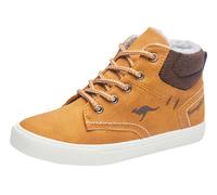 Sneaker KANGAROOS "Kavu X", Mädchen, Gr. 28, braun (tan, coffee), Synthetik, Textil, Schuhe Sneaker (45616217-28) tan, coffee