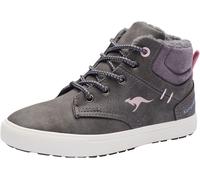 Sneaker KANGAROOS "Kavu X", Mädchen, Gr. 30, grau (grau, rosa), Synthetik, Textil, Schuhe Sneaker, gefüttert (48977106-30)