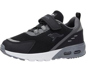 Sneaker KANGAROOS "KX-Arg EV", Damen, Gr. 36, schwarz (schwarz, grau), Synthetik, Textil, Schuhe Sneaker, mit Klettverschluss (60007407-36) schwarz, grau