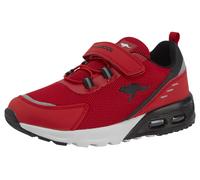 Sneaker KANGAROOS "KX-Arg EV", Mädchen, Gr. 28, rot, Synthetik, Textil, Schuhe Sneaker, mit Klettverschluss (89099206-28)