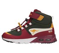 Sneaker KANGAROOS "KX-HYDRO", Mädchen, Gr. 29, grün (military grün, leafy jumpers), Synthetik, Textil, Schuhe Sneaker, Wasserdicht, Schnellschnürung (91700304-29) military grün, leafy jumpers