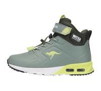 Sneaker KANGAROOS "KX-Molbo Mid EV", Mädchen, Gr. 30, grün (seagrass, celery grün), Synthetik, Schuhe Sneaker, Wasserabweisend,Winterschuhe, Schnürboots, Sneakerboots (24668402-30)