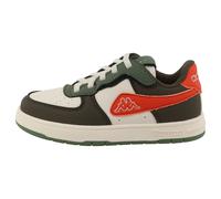Sneaker KAPPA "KORA", Mädchen, Gr. 27, grün (khaki, beige, orange), Synthetik, Schuhe Sneaker, Mit praktischem Klettverschluss (20877357-27) khaki, beige, orange