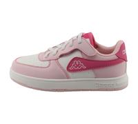 Sneaker KAPPA "KORA", Mädchen, Gr. 28, pink (rose, weiß, pink), Synthetik, Schuhe Sneaker, Mit praktischem Klettverschluss (44906421-28) rose, weiß, pink